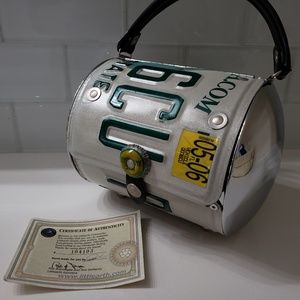 Used Florida license plate handbag